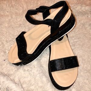Forever Thick Sandals with Black Band Around